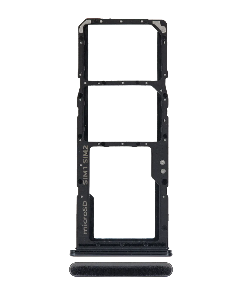 Dual SIM Card Tray for Samsung Galaxy A70 (A705 / 2019) - Black