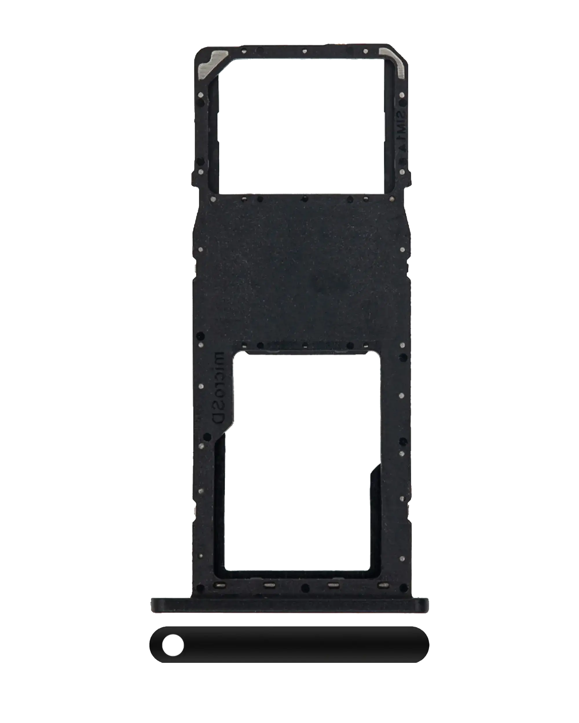 Einzel-SIM-Kartenfach für Samsung Galaxy A11 (A115 / 2020) (Schwarz)