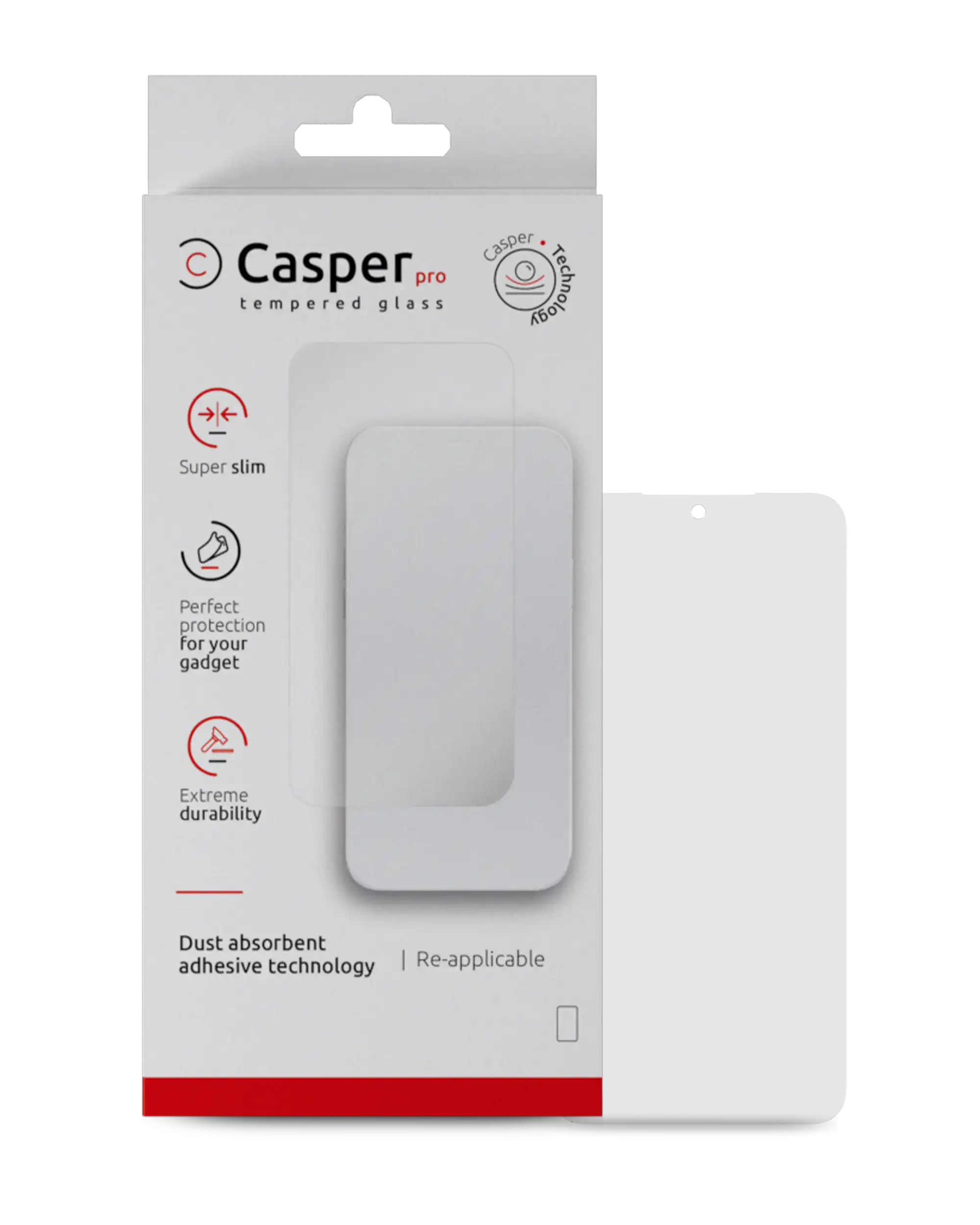 Casper Pro Gehärtetes Glas für Google Pixel 8 (Retail Pack) (Klar)