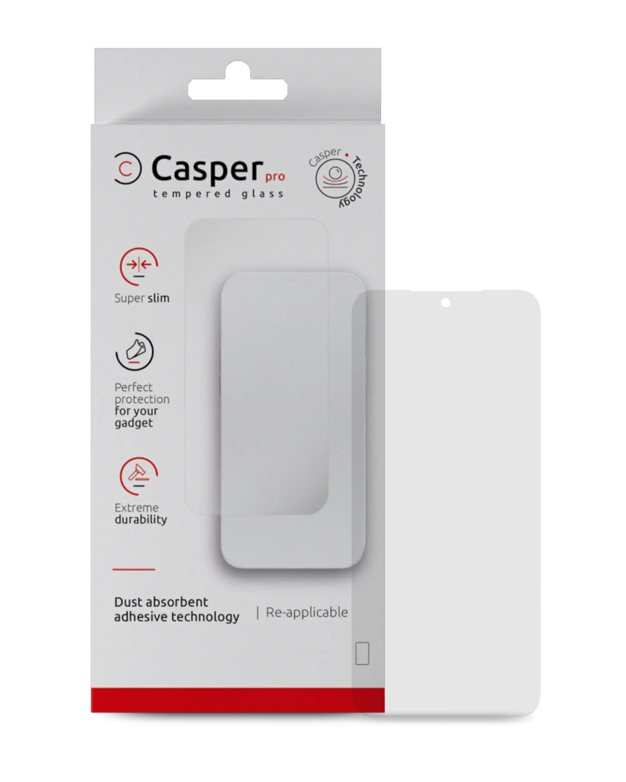 Casper Pro Panzerglas für Google Pixel 9 / 9 Pro (Retail Pack) (Clear)