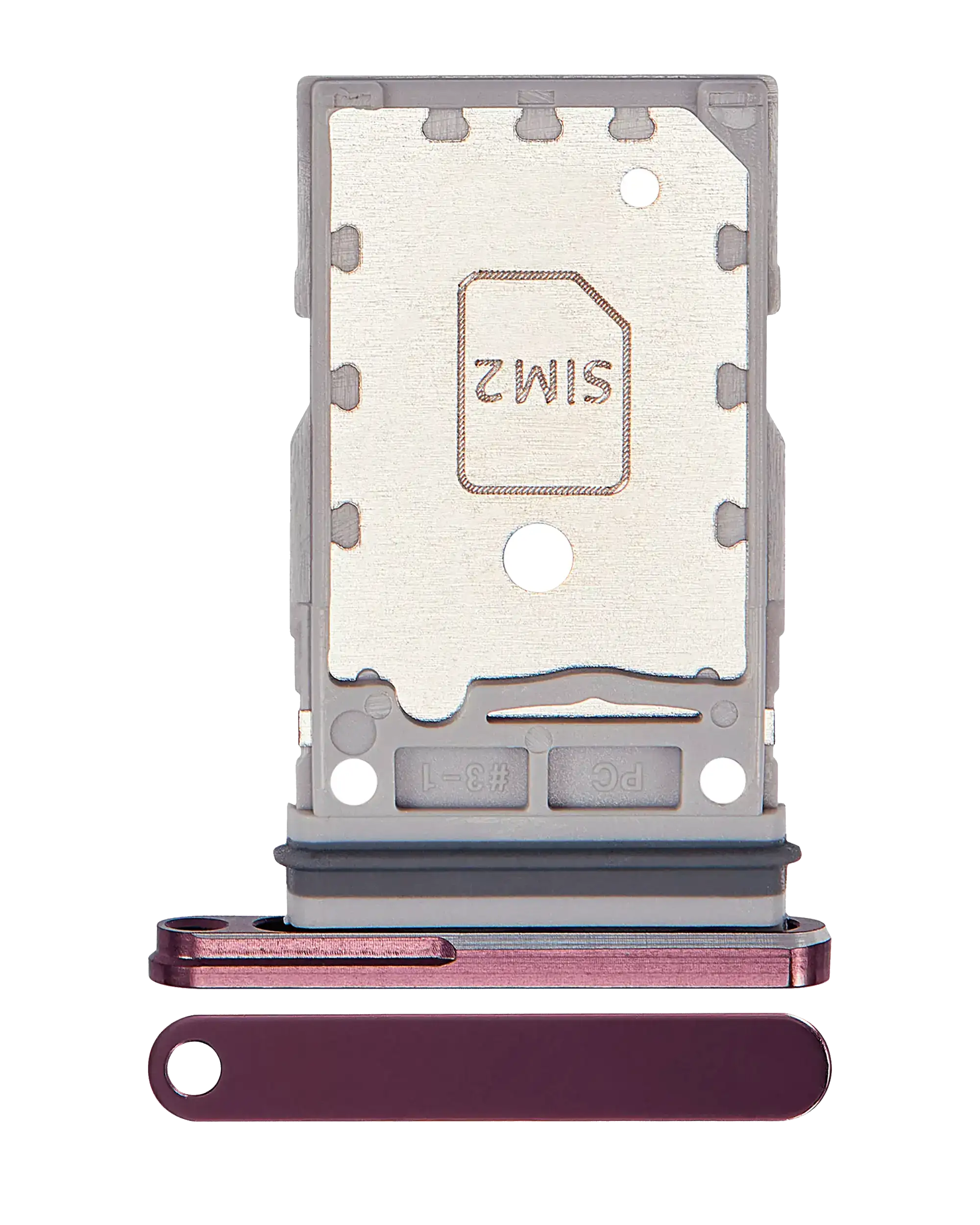 Dual SIM Card Tray for Samsung Galaxy Z Fold 4 (F936) (Burgundy)