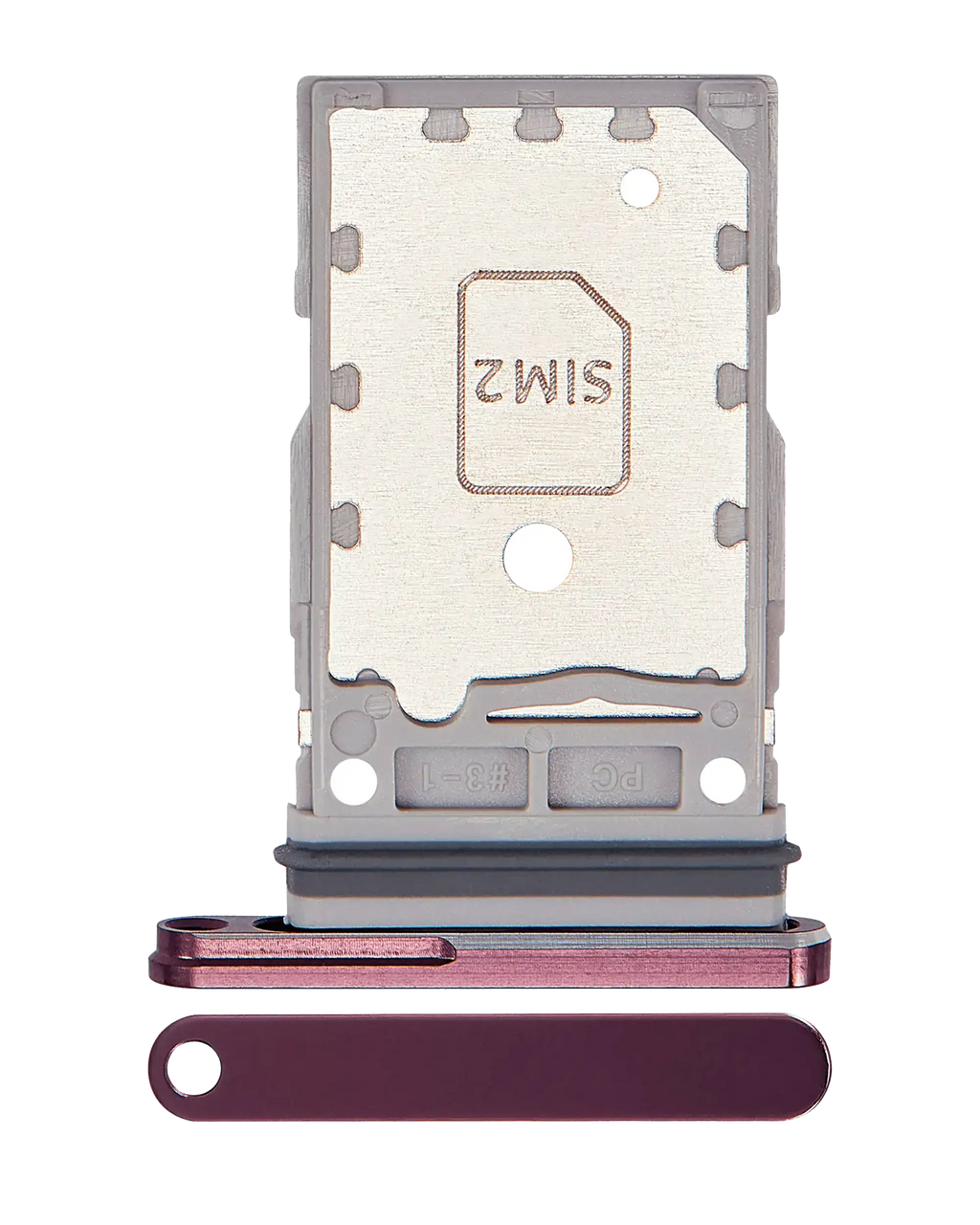 Dual SIM Card Tray for Samsung Galaxy Z Fold 4 (F936) (Burgundy)