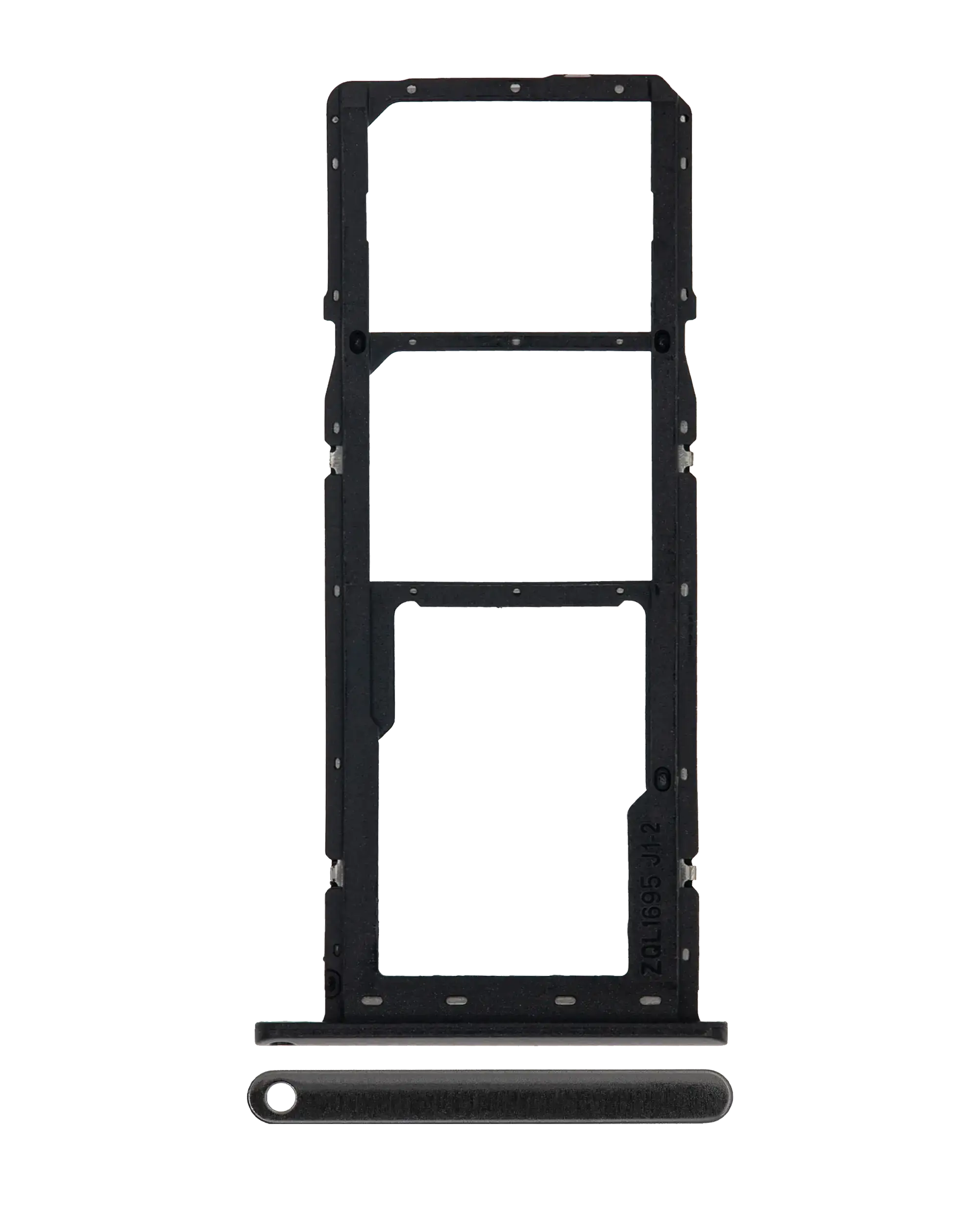 Dual SIM Card Tray for Samsung Galaxy A01 (A015 / 2020) (Black)