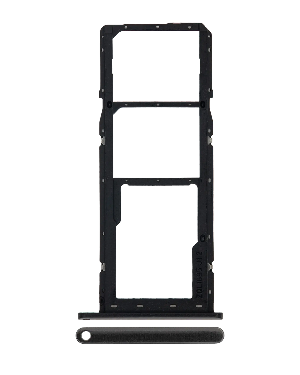 Dual SIM Card Tray for Samsung Galaxy A01 (A015 / 2020) (Black)