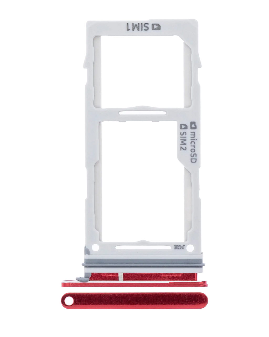 Dual SIM Card Tray for Samsung Galaxy S10 / S10 Plus (Cardinal Red)