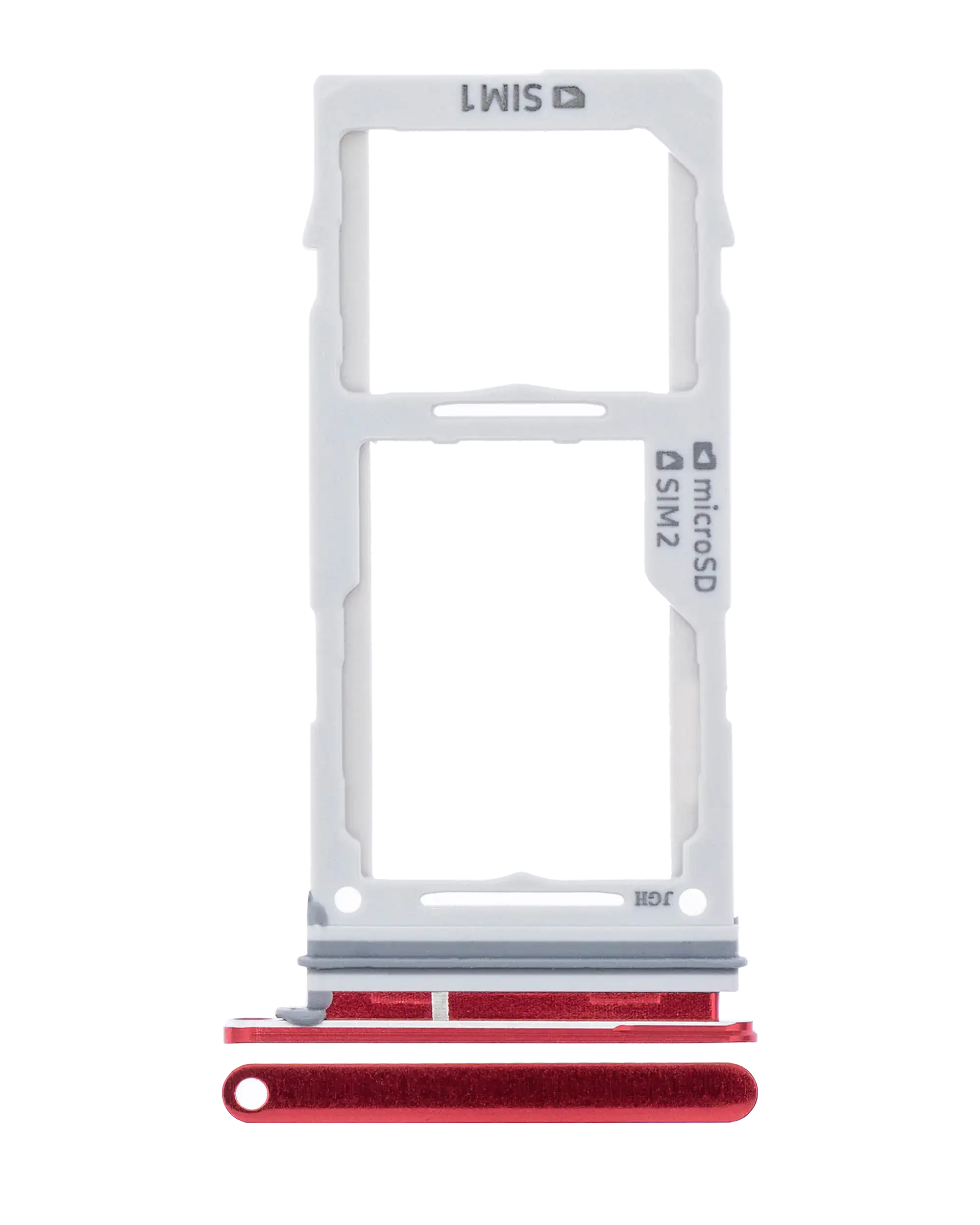Dual SIM Card Tray for Samsung Galaxy S10 / S10 Plus (Cardinal Red)