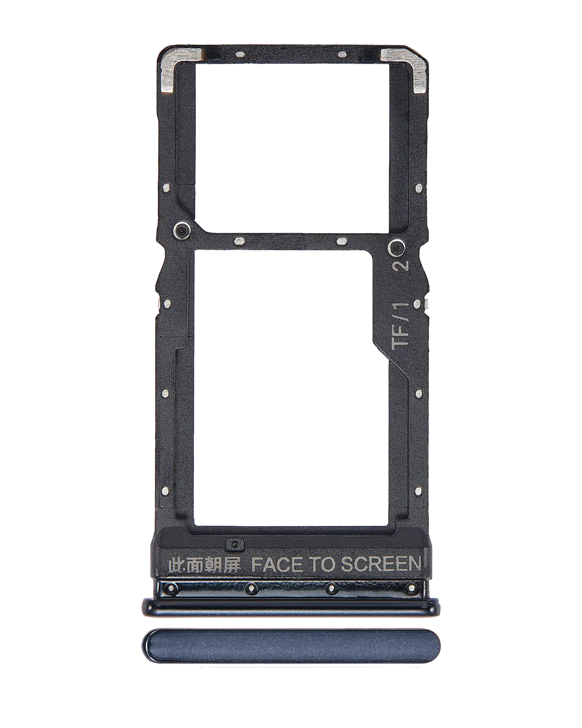 Dual-SIM-Kartenfach für Xiaomi Redmi Poco X3 / X3 Pro (Phantom Black)