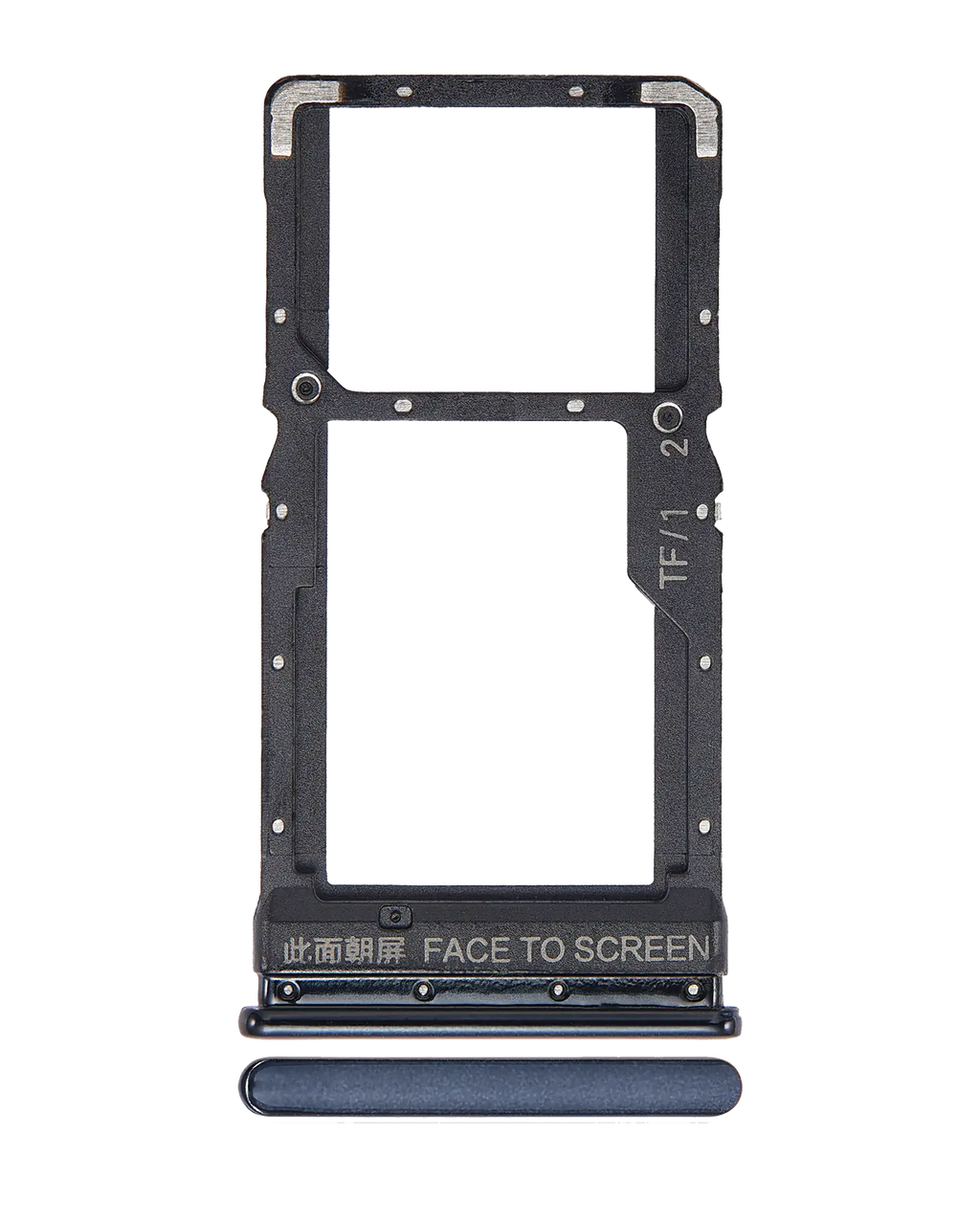 Dual-SIM-Kartenfach für Xiaomi Redmi Poco X3 / X3 Pro (Phantom Black)