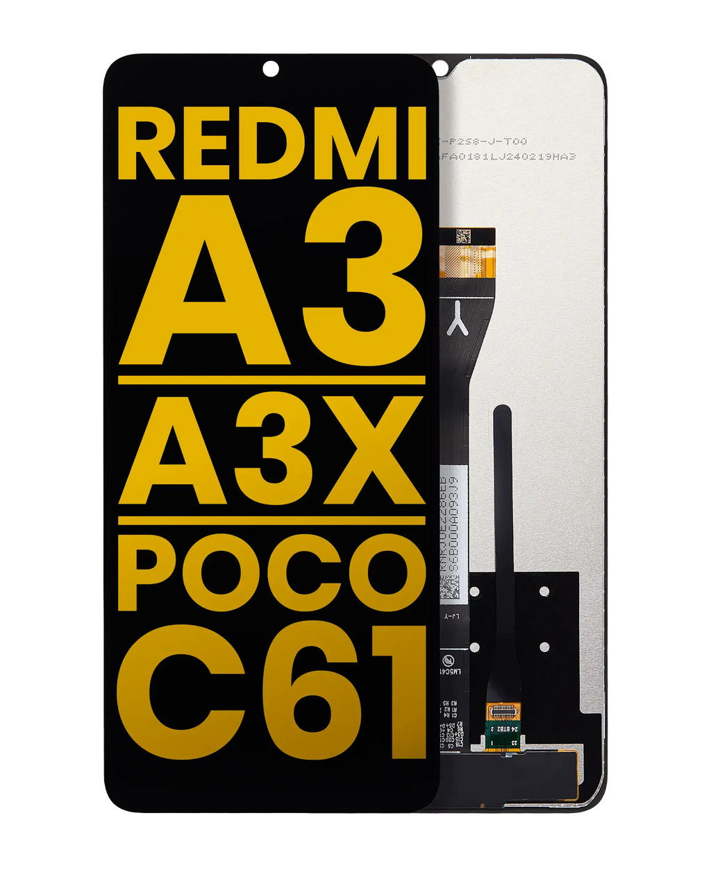 LCD-Display ohne Rahmen für Xiaomi Redmi A3 / A3x / Poco C61 (Refurb.) ()
