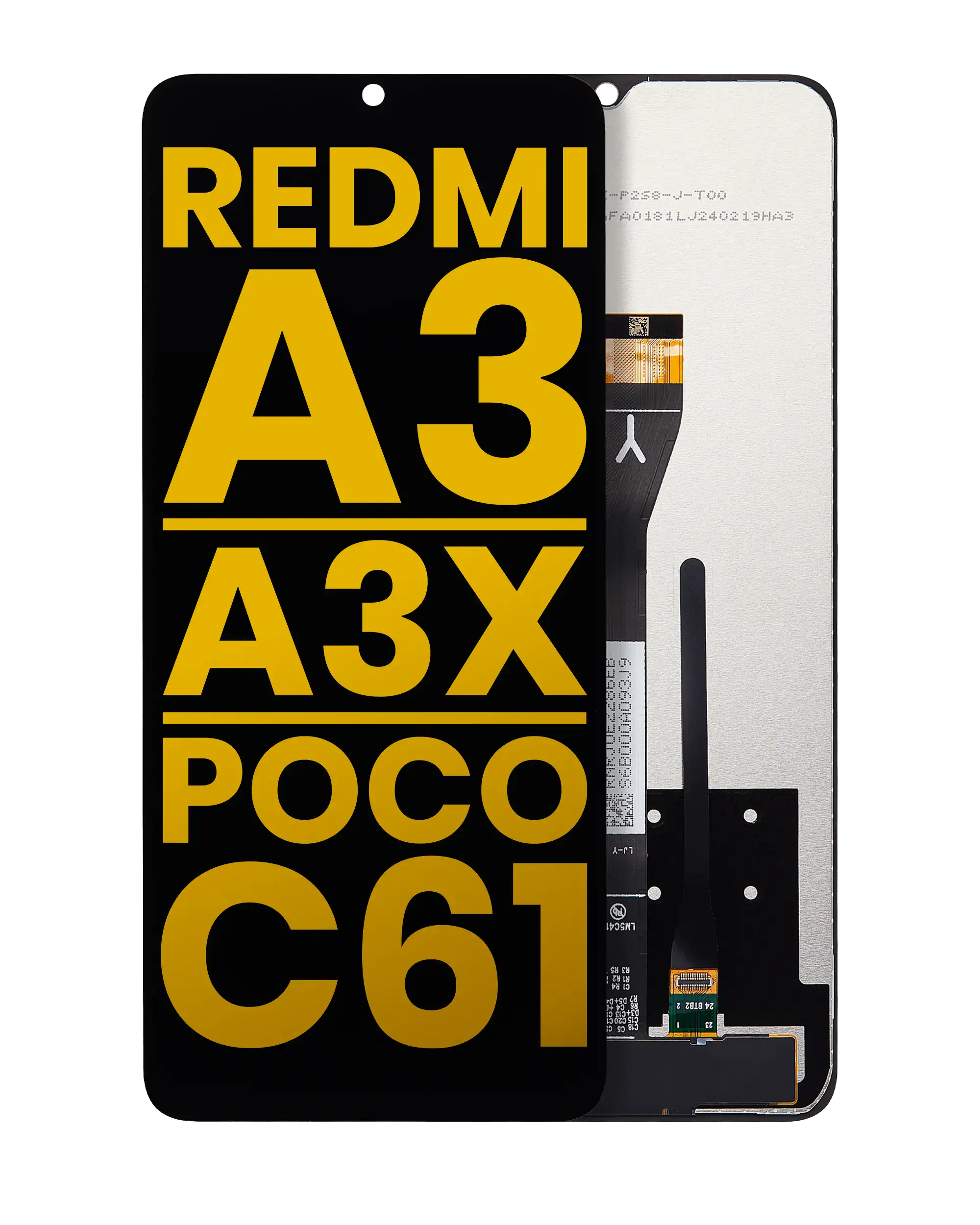 LCD-Display ohne Rahmen für Xiaomi Redmi A3 / A3x / Poco C61 (Refurb.) ()