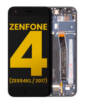 LCD-Display mit Rahmen für Asus ZenFone 4 (ZE554KL) (Refurbished) (Schwarz)