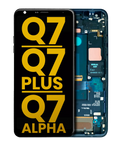 LCD-Display mit Rahmen für LG Q7/Plus/Alpha Refurbished Moroccan Blue