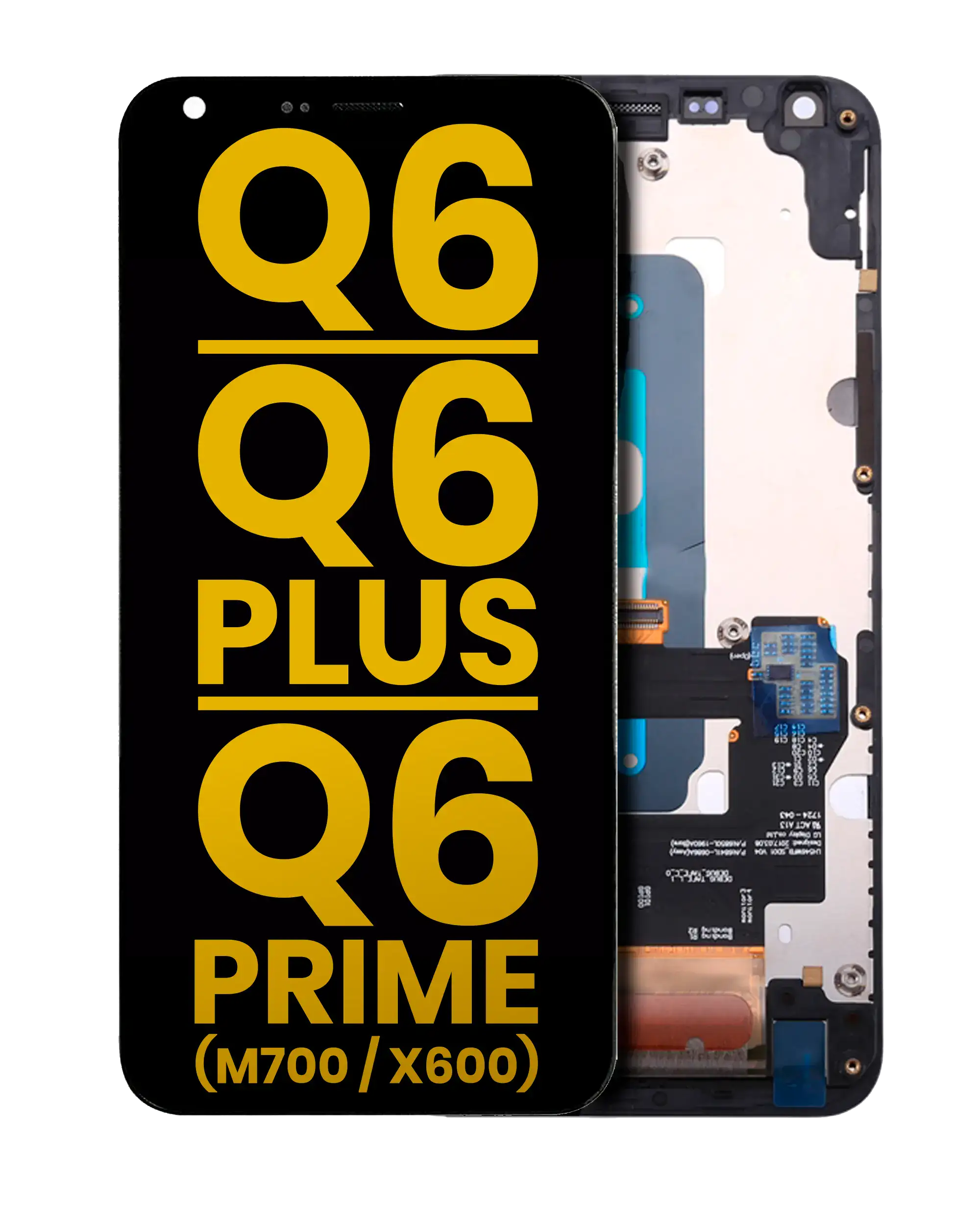 LCD-Display mit Rahmen für LG Q6/Q6+/Q6 Prime (Refurbished) Alle Farben
