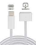 140W USB-C to MagSafe 3 Charging Cable for MacBook Pro (1.8 m / 6 ft) (Used OEM Pull, Grade A) (Bulk Packaging) (Silver)