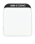 30W USB-C Wall Charger for iPhone, iPad, Apple Watch, MacBook – OEM Quality, North America Version, Bulk Pack