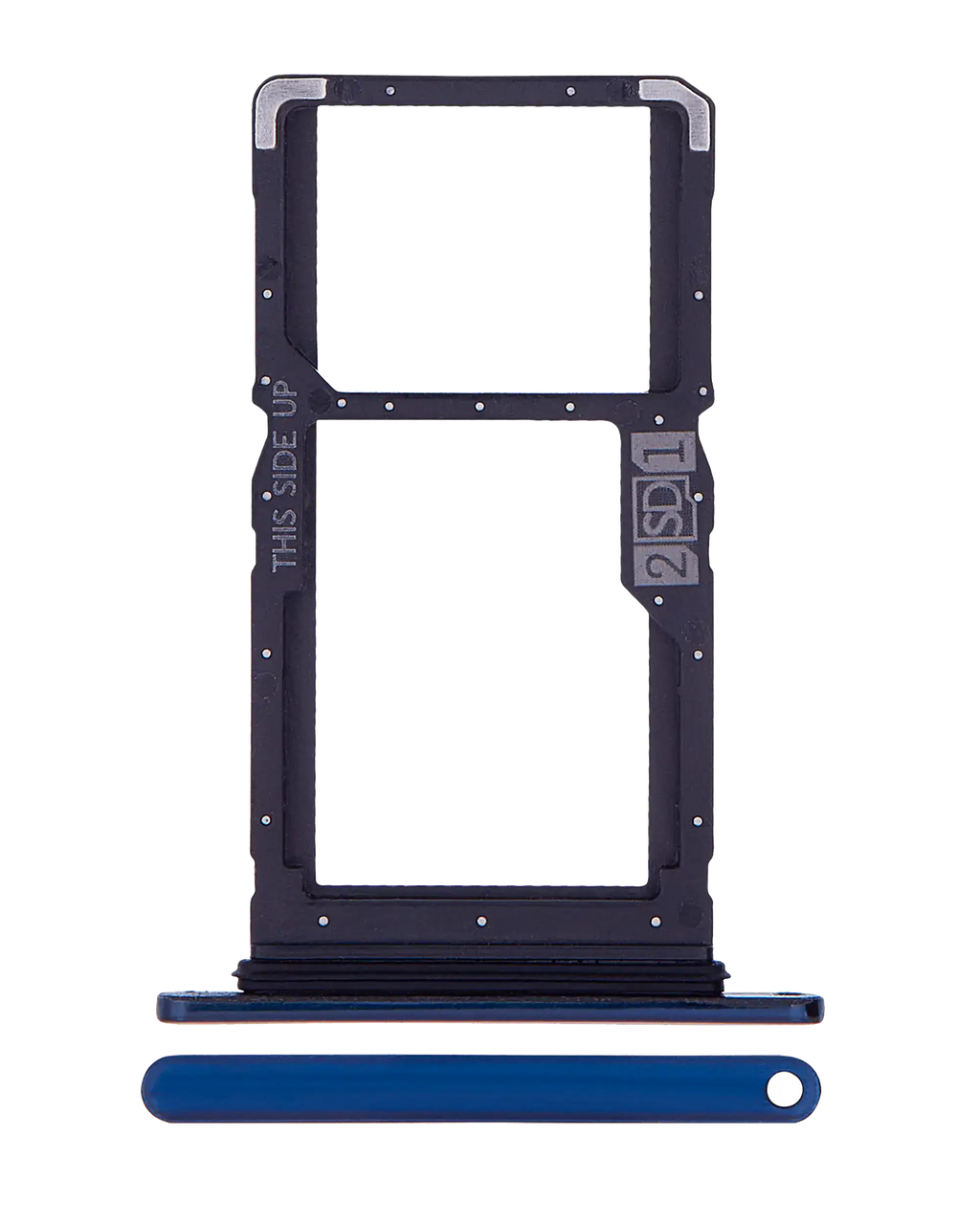 SIM Card Tray (Dual SIM) for Motorola One Hyper (XT2027-1 / 2020) (Original OEM) (Blue)