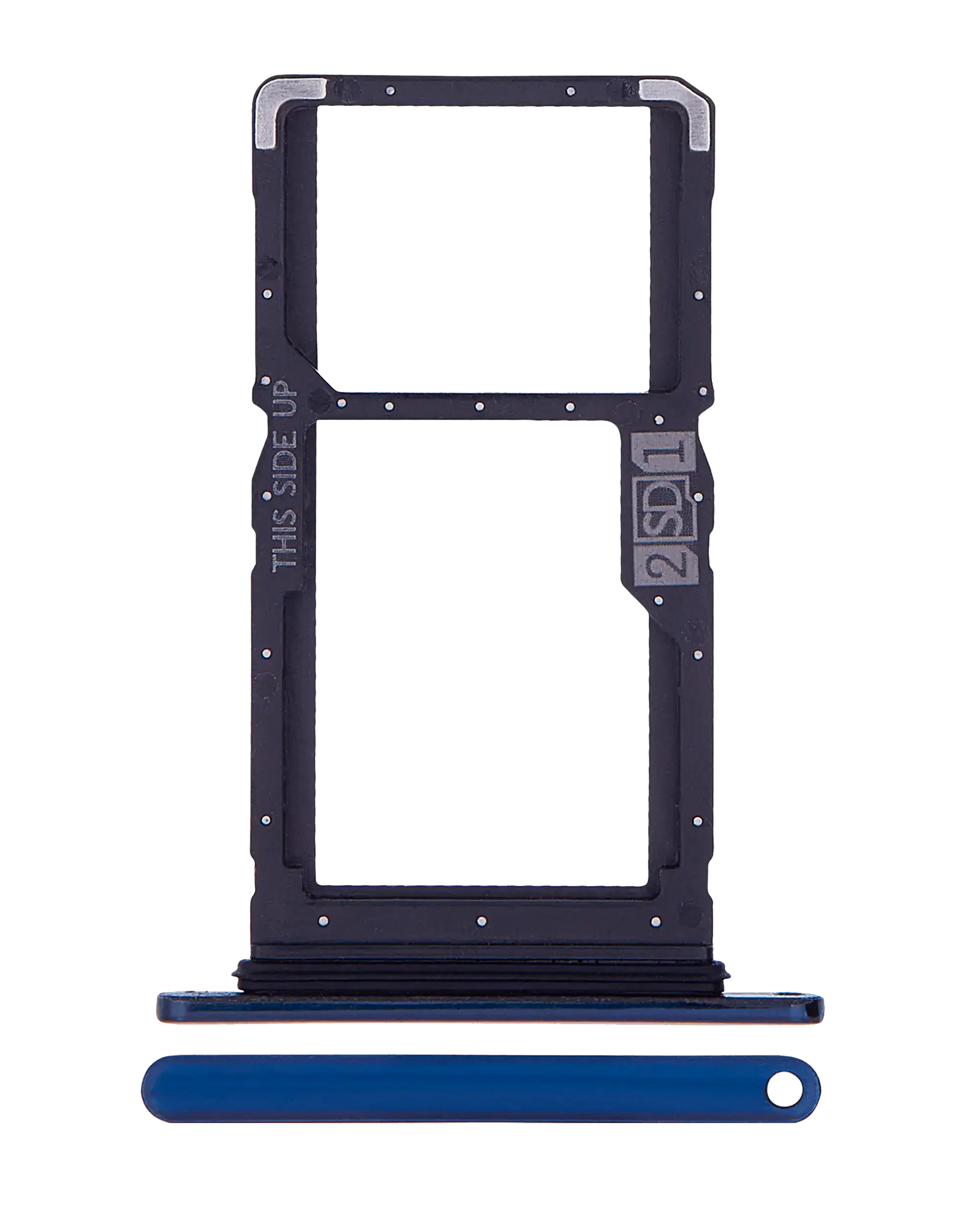SIM Card Tray (Dual SIM) for Motorola One Hyper (XT2027-1 / 2020) (Original OEM) (Blue)