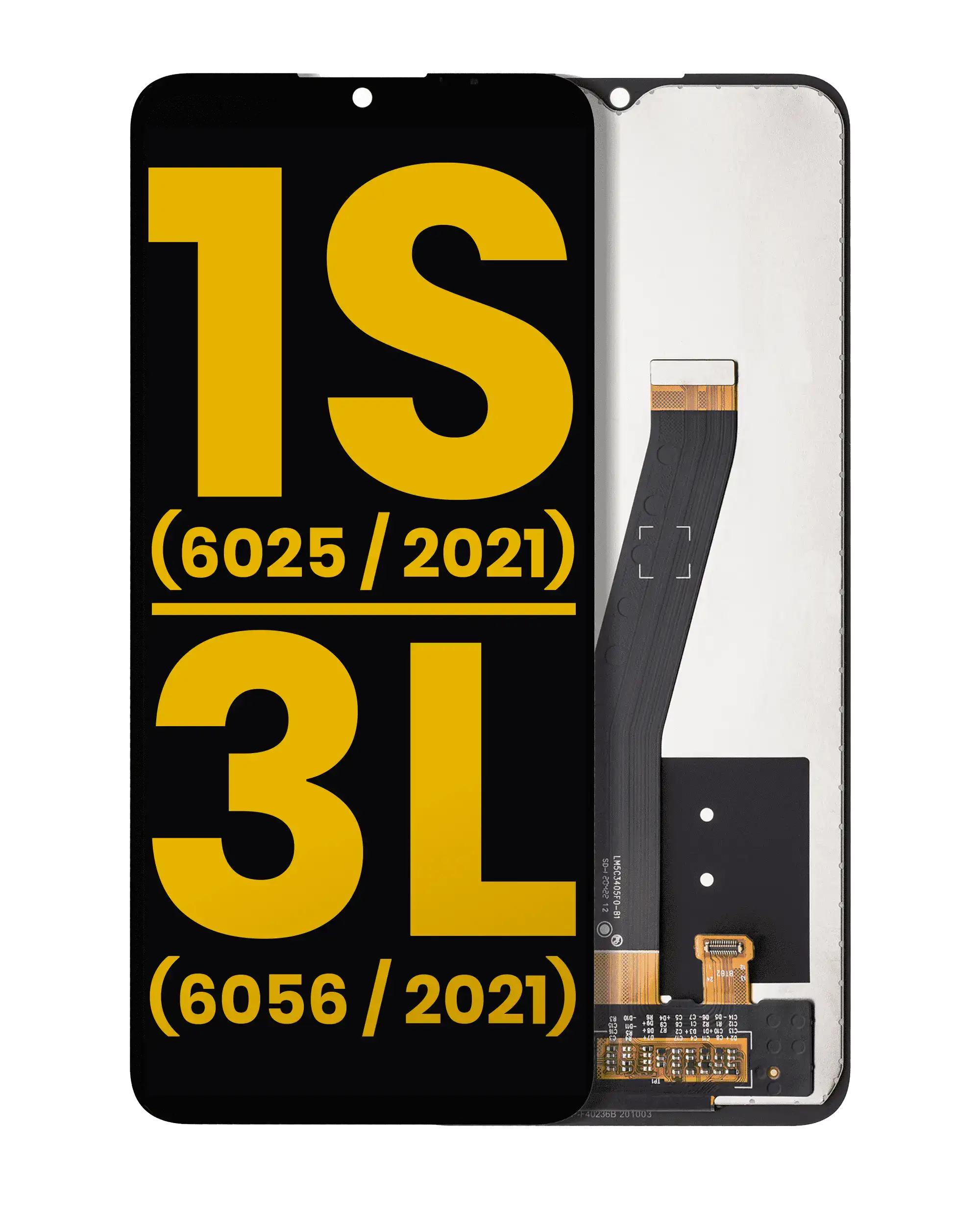 LCD-Display ohne Rahmen für Alcatel 1S/3L (Refurbished)