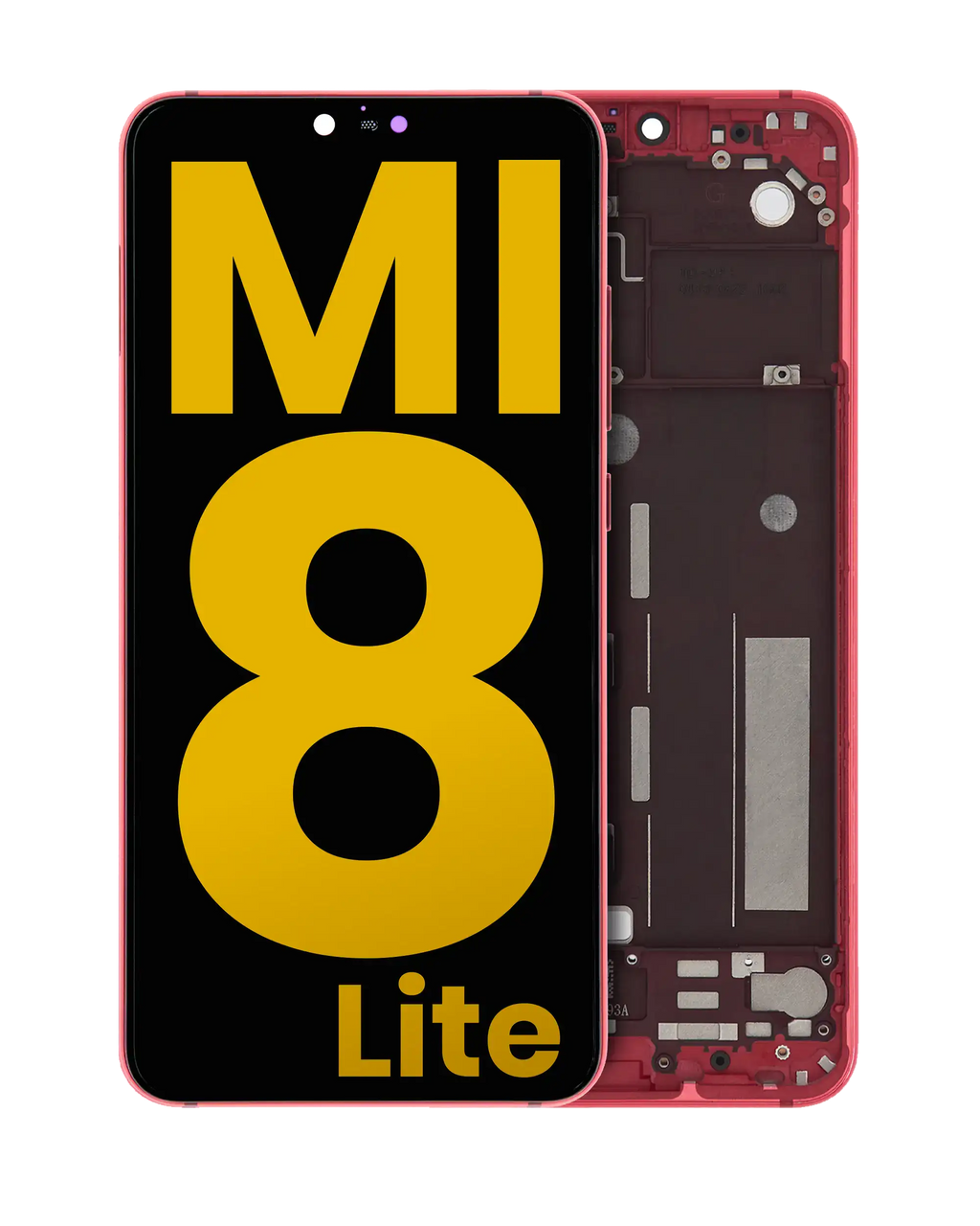 LCD Complete Assembly with Frame for Xiaomi Mi 8 Lite (Refurbished) (Twilight Gold)