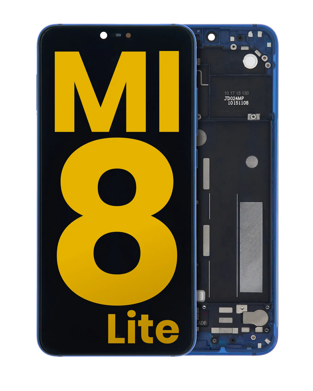 LCD Display with Frame for Xiaomi Mi 8 Lite (Refurbished) (Aurora Blue)