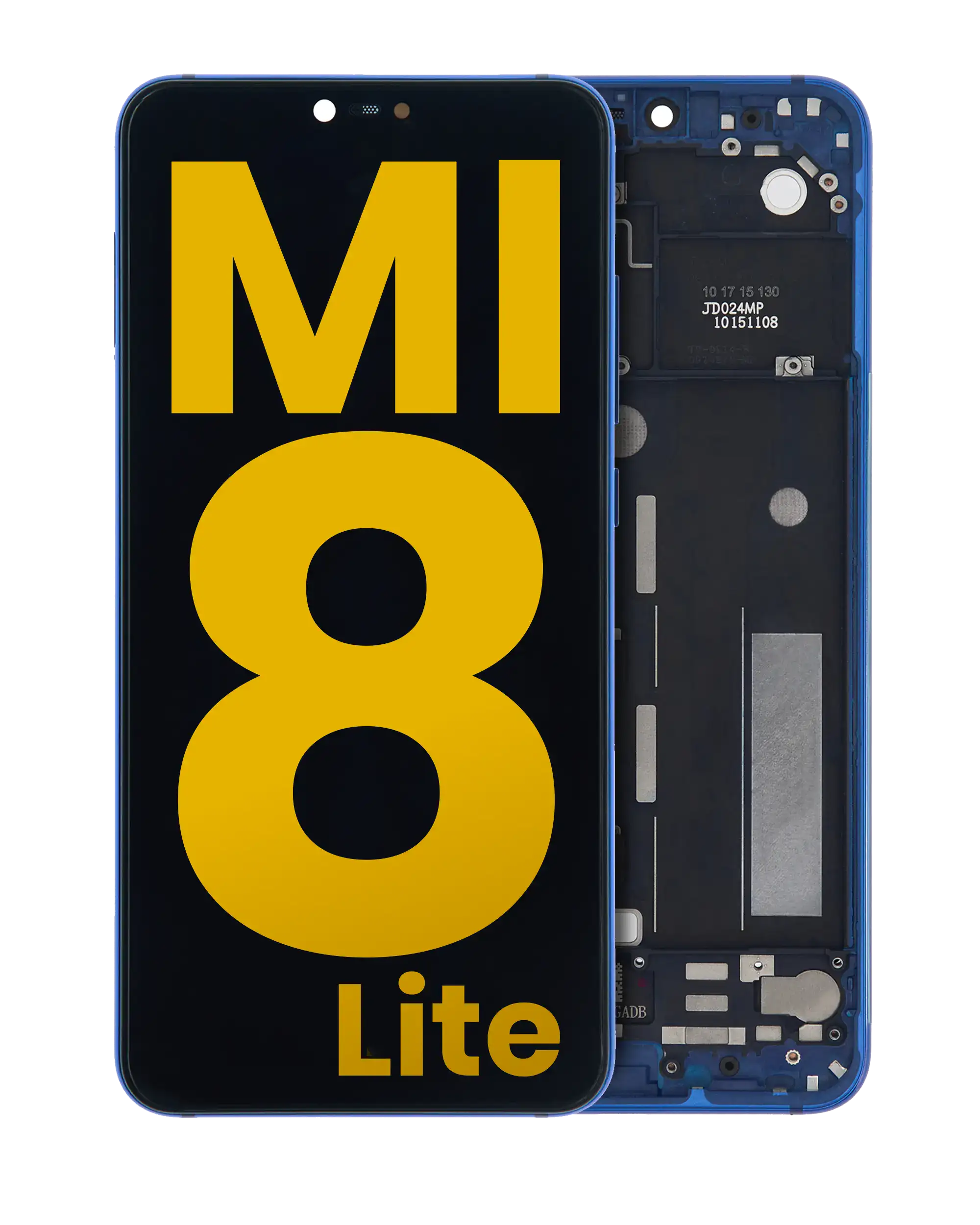 LCD Display with Frame for Xiaomi Mi 8 Lite (Refurbished) (Aurora Blue)