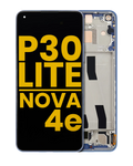 LCD-Display mit Rahmen für Huawei P30 Lite/Nova 4e (Refurbished) (Peacock Blue)