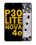 LCD mit Rahmen für Huawei P30 Lite Midnight Schwarz Refurbished