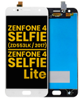 LCD-Display Ohne Rahmen für Asus ZenFone 4 Selfie / Lite Generalüberholt Weiß