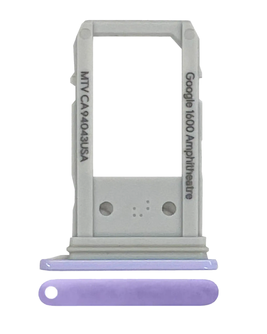 SIM Card Tray for Google Pixel 3a (Original OEM) (Purple)