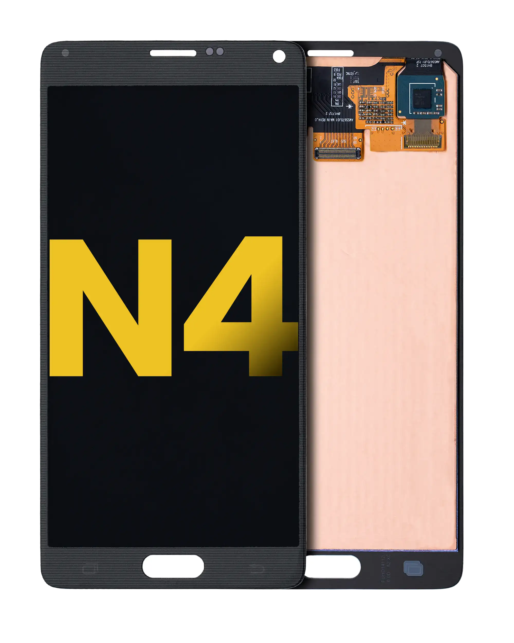 Frameless OLED Display for Samsung Galaxy Note 4 (Refurbished) (Black)