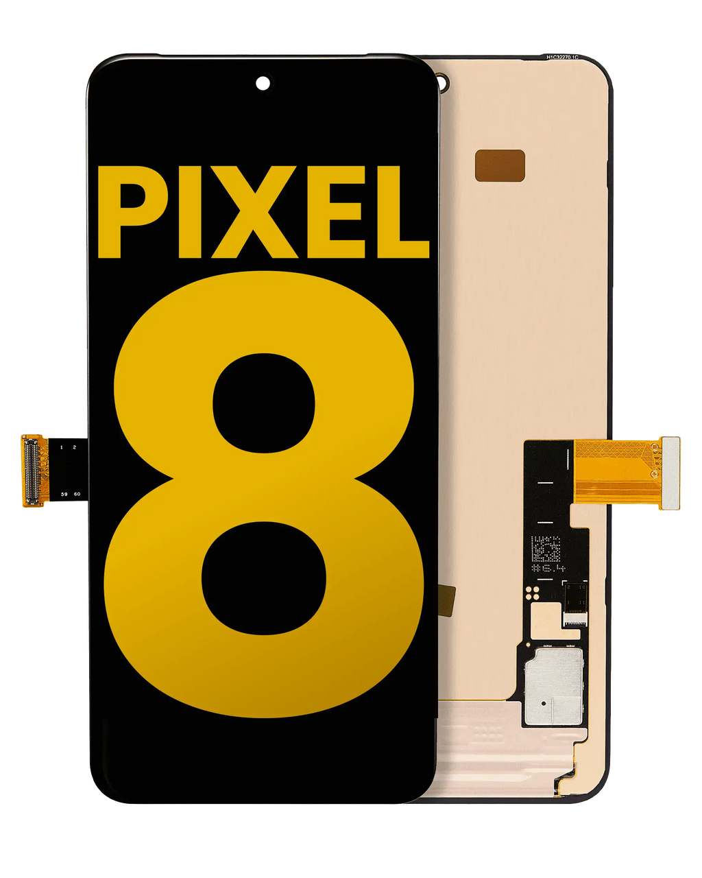 Frameless OLED Display (No Fingerprint Sensor) for Google Pixel 8 (Refurbished) (All Colors)