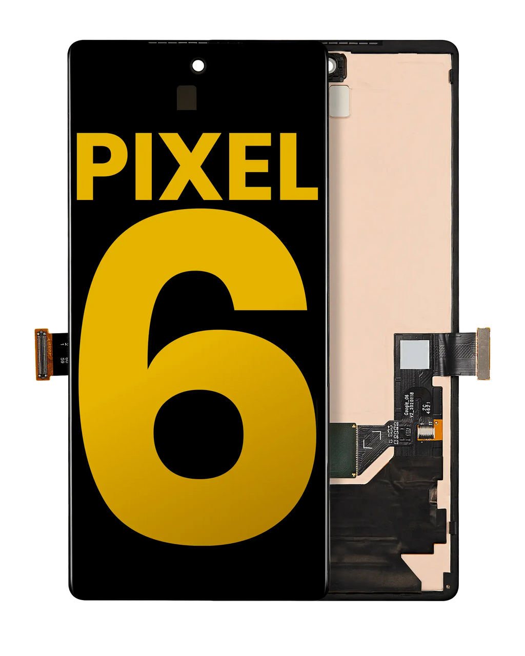 OLED Display with Frame and Fingerprint Sensor for Google Pixel 6 (Refurbished, All Colours)