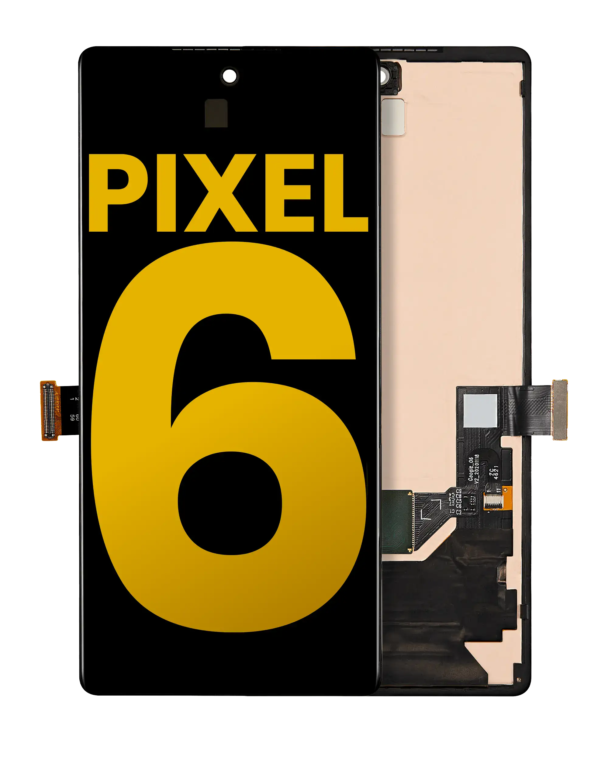 OLED Display with Frame and Fingerprint Sensor for Google Pixel 6 (Refurbished, All Colours)