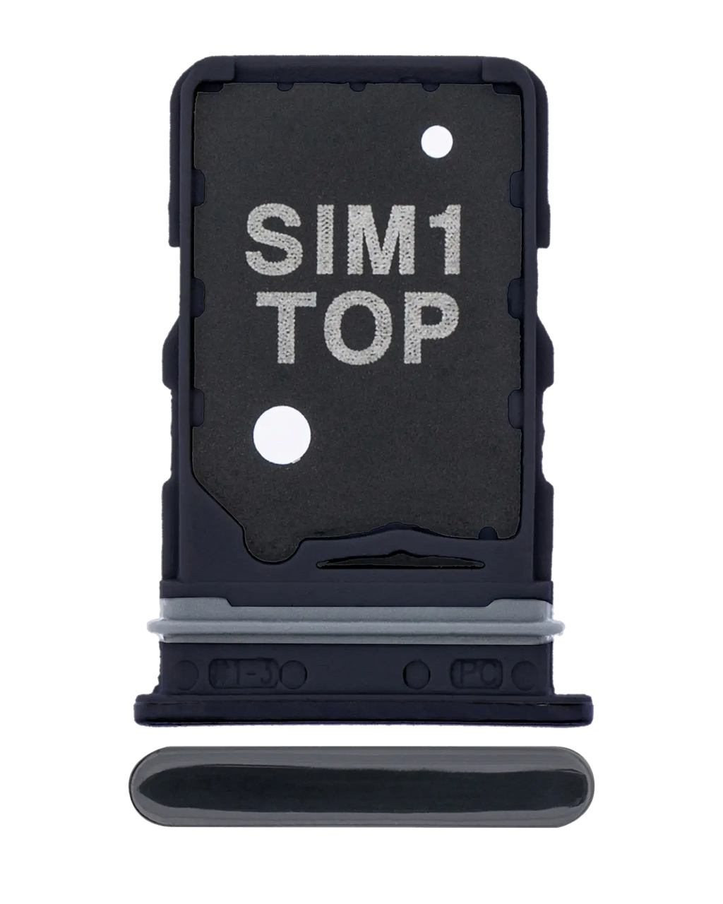 Single-SIM-Kartenfach für Samsung Galaxy A80 (A805 / 2019) Phantom Black