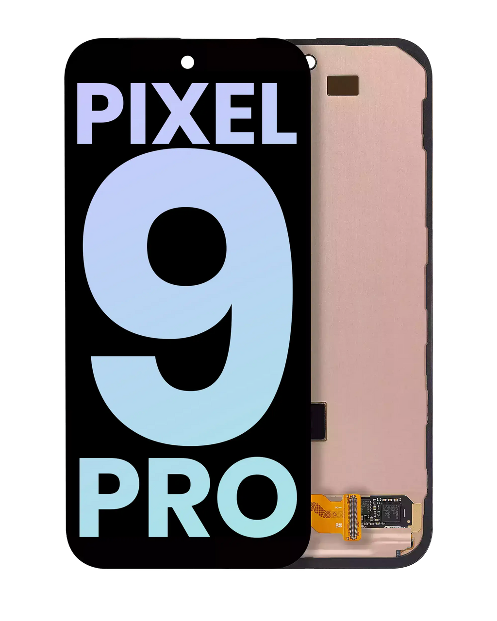OLED-Display mit Rahmen (Fingerabdruck) für Pixel 9 Pro OEM