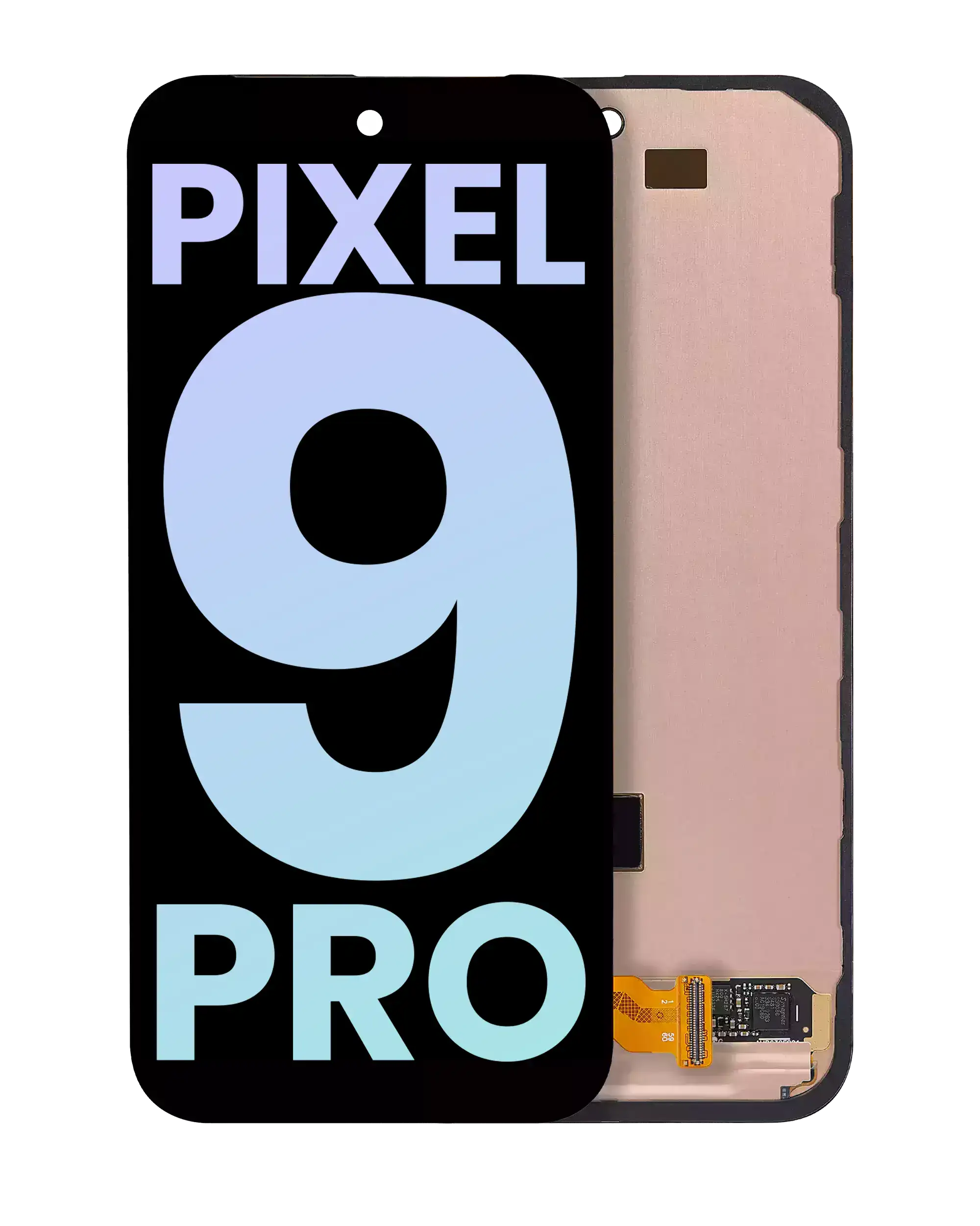 OLED-Display mit Rahmen (Fingerabdruck) für Pixel 9 Pro OEM
