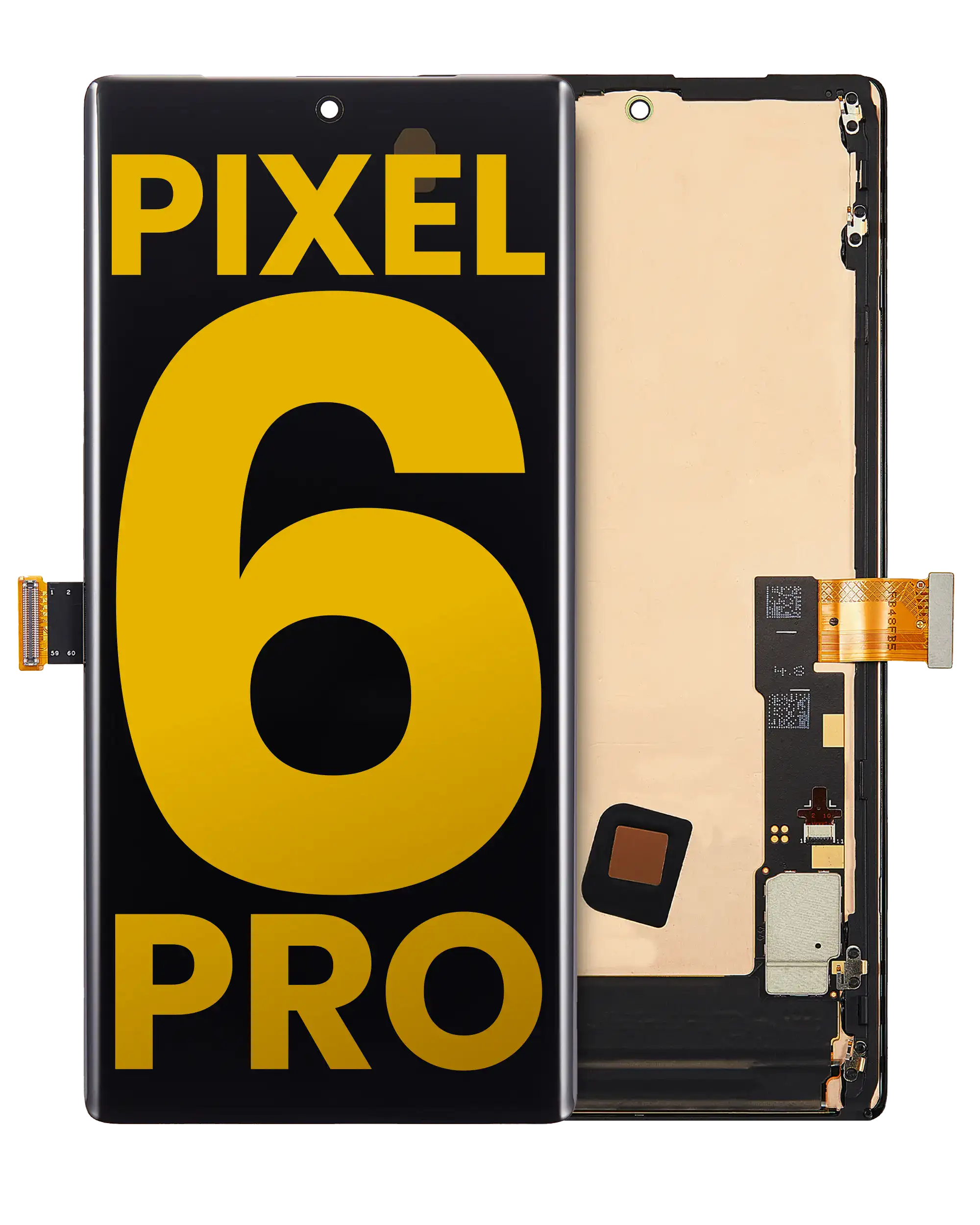 OLED Display with Frame (without Fingerprint Sensor) for Google Pixel 6 Pro (Refurbished) (All Colors)