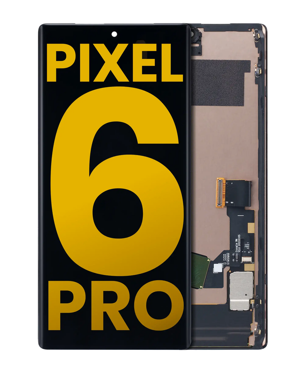 OLED Display with Frame and Fingerprint Sensor for Google Pixel 6 Pro (Refurbished, All Colors)