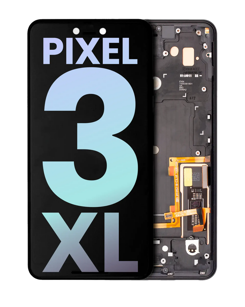 OLED Display with Frame for Google Pixel 3 XL (Original OEM) (Just Black)