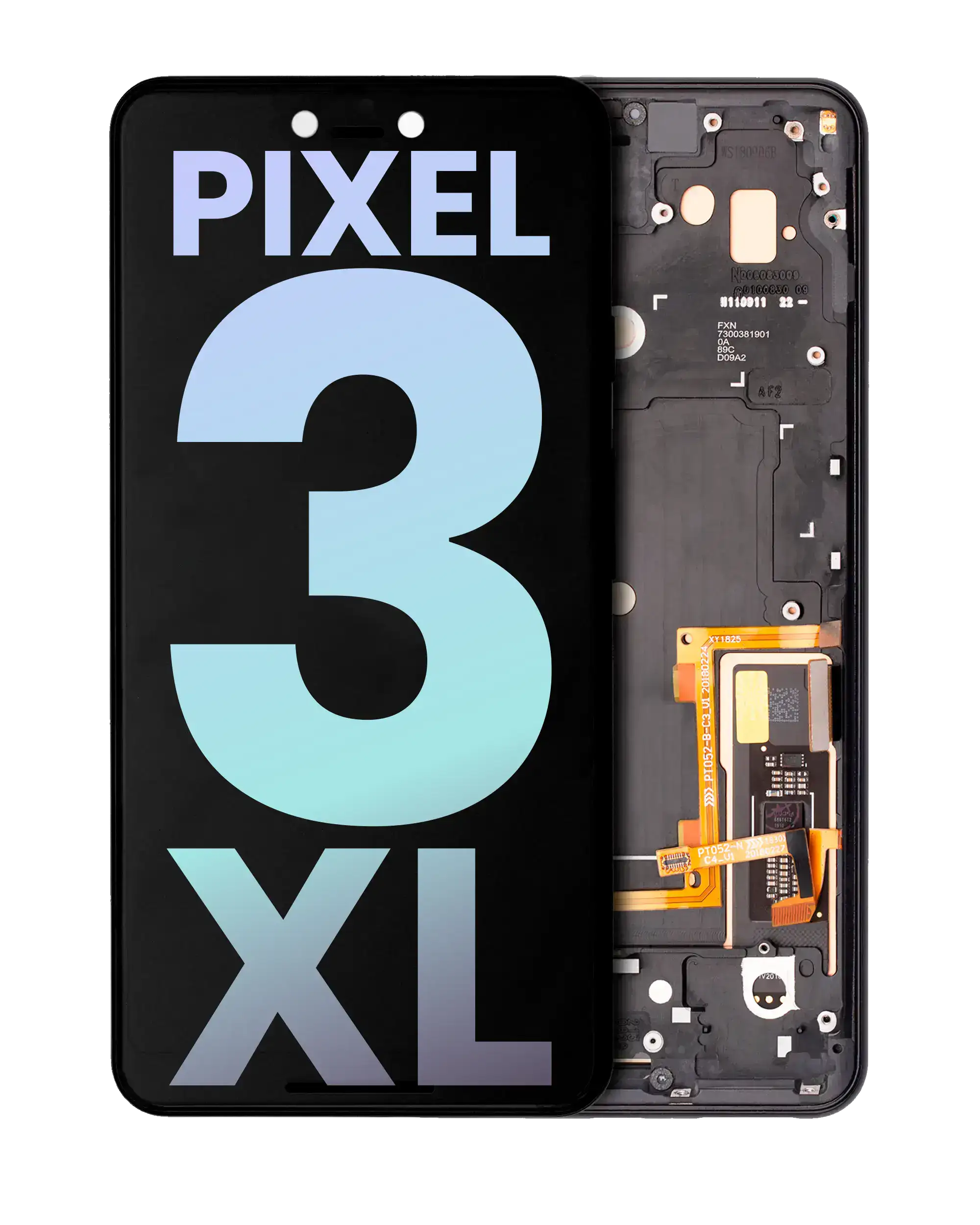 OLED Display with Frame for Google Pixel 3 XL (Original OEM) (Just Black)