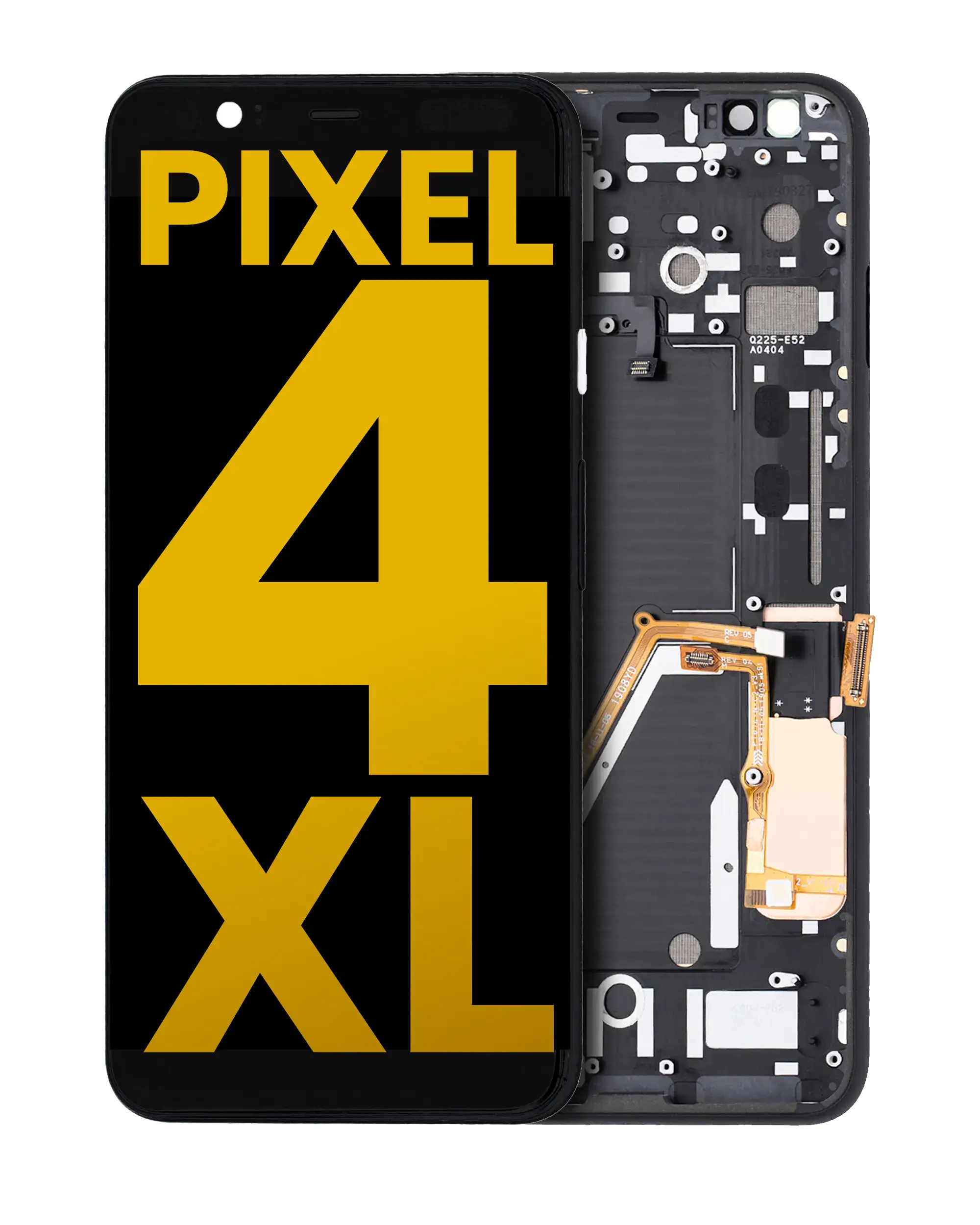 OLED-Display mit Rahmen für Google Pixel 4 XL (Refurbished, Clearly White)