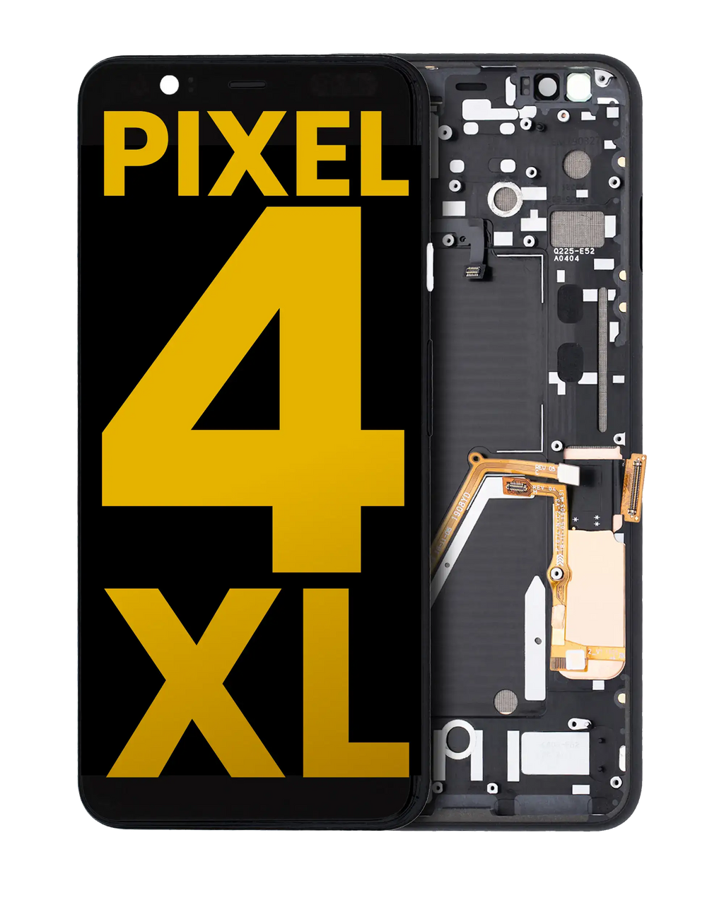 OLED-Display mit Rahmen für Google Pixel 4 XL (Refurbished, Clearly White)