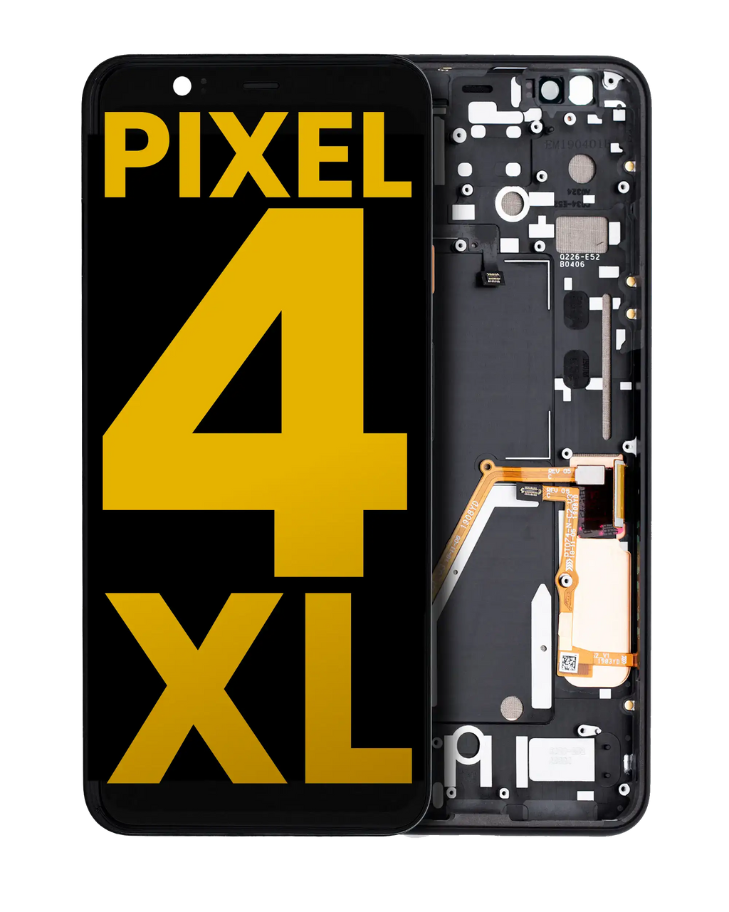 OLED Display with Frame for Google Pixel 4 XL (Refurbished) (Oh So Orange Power Button)