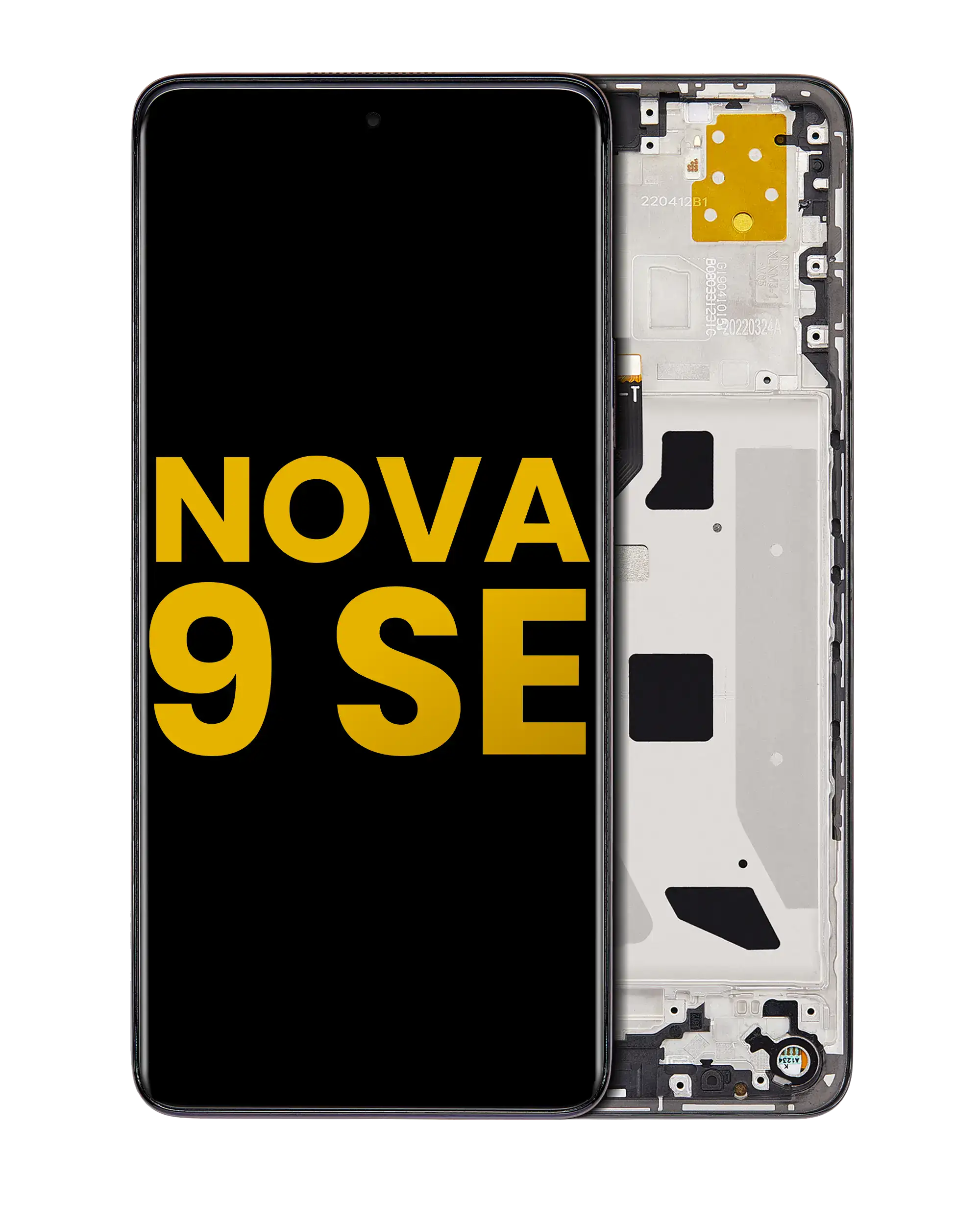 LCD Display with Frame for Huawei Nova 9 SE (Refurbished) (Midnight Black)