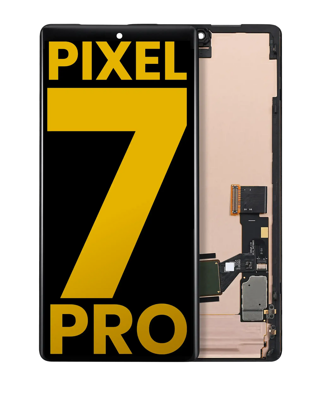 OLED Display with Frame (with Fingerprint Sensor) for Google Pixel 7 Pro (Refurbished) (All Colors)