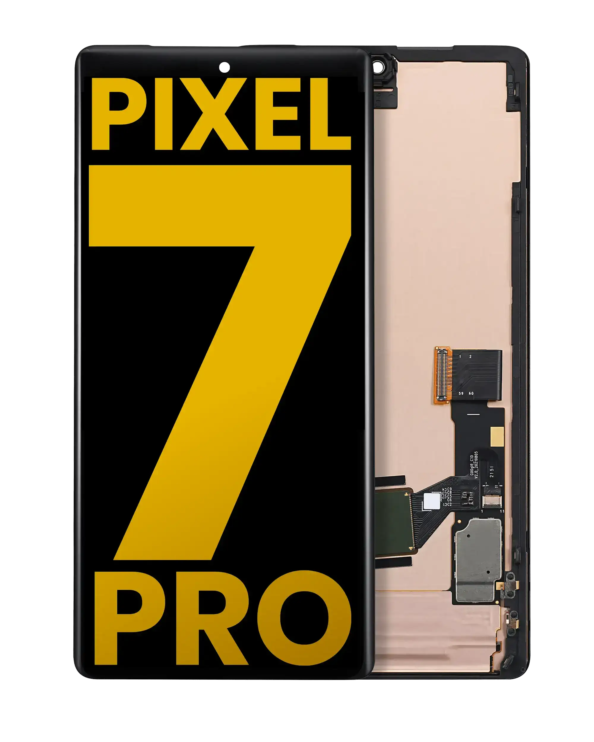 OLED Display with Frame (with Fingerprint Sensor) for Google Pixel 7 Pro (Refurbished) (All Colors)