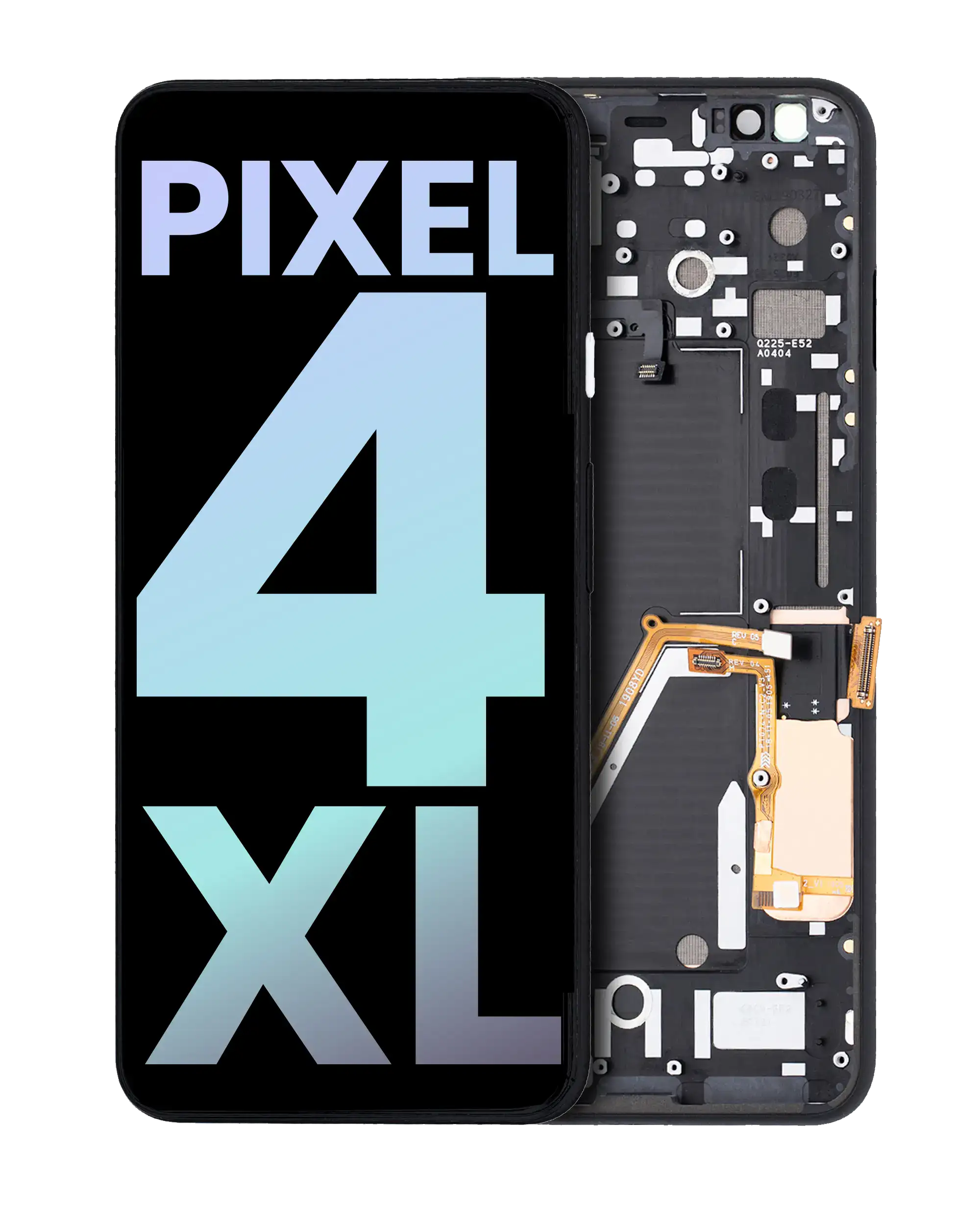OLED Display with Frame for Google Pixel 4 XL (Original OEM) (Clearly White Power Button)