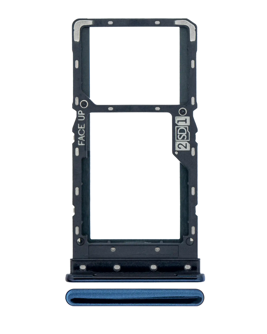 Dual SIM Card Tray for Motorola Moto G9 Plus (XT2087 / 2020) (Indigo Blue)