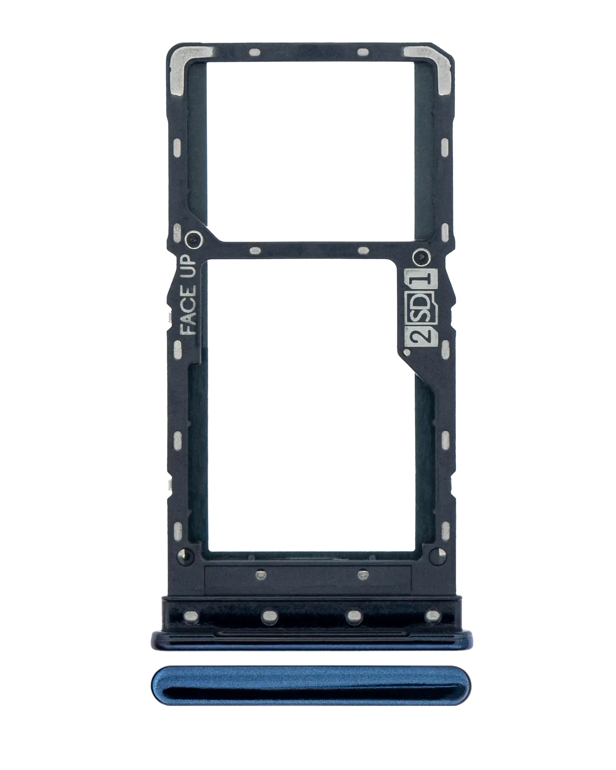 Dual SIM Card Tray for Motorola Moto G9 Plus (XT2087 / 2020) (Indigo Blue)