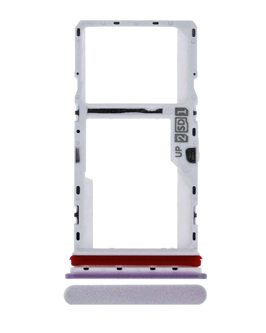 Dual SIM Card Tray for Motorola Moto G10 (XT2127-2 / 2021) - Iridescent Pearl